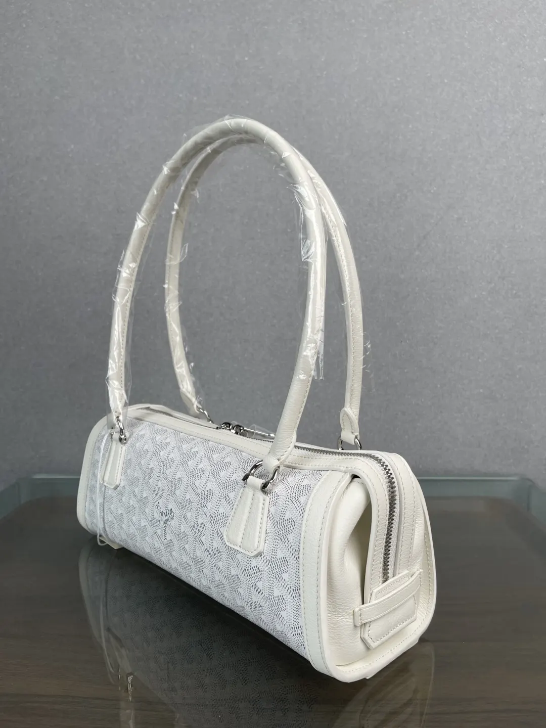 Goyard Blue Hobo Shoulder Bag Vintage Leather