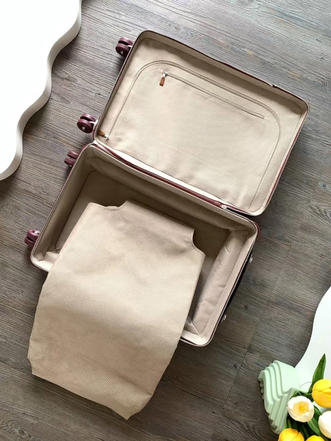 Suitcase Travel Lightweight Leather Image 9 Suitcase Travel Lightweight Leather Image 9