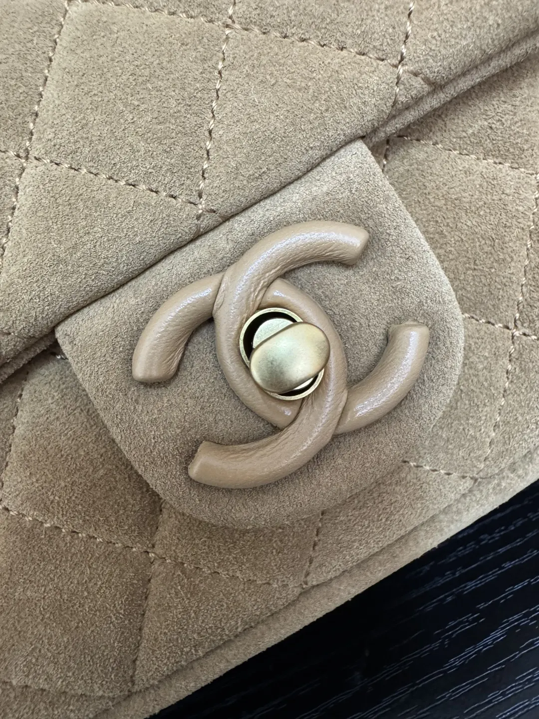 Chanel Suede Flap Chain Bag Shoulder and Crossbody Wear