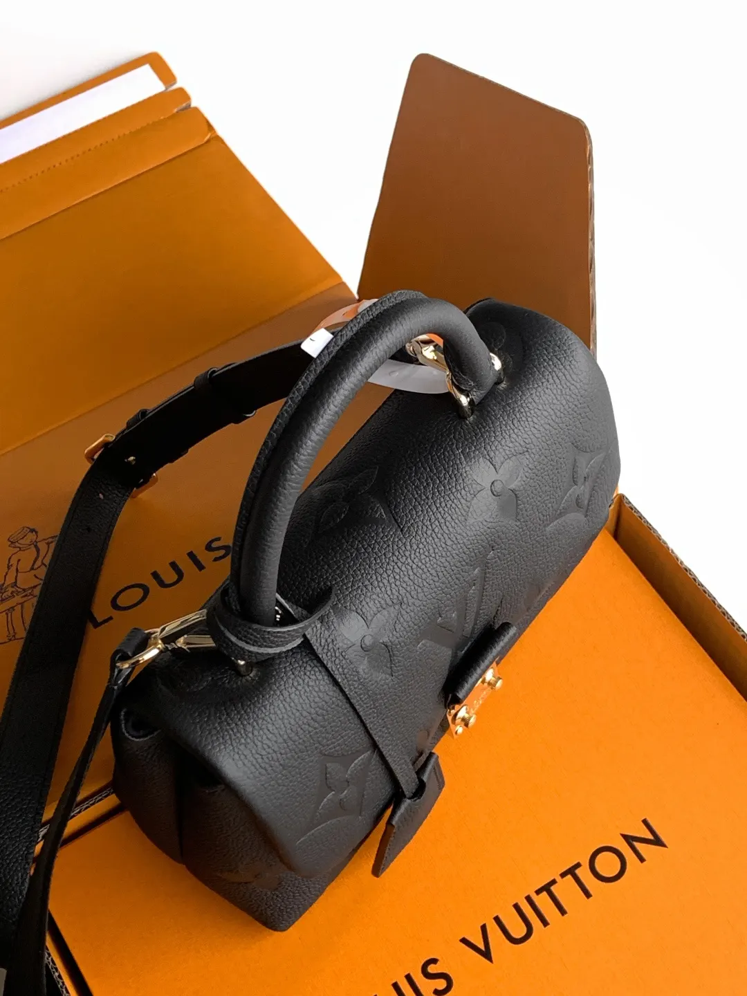 Louis Vuitton Black Top Handle Bag Commuter | ORBUYBAG