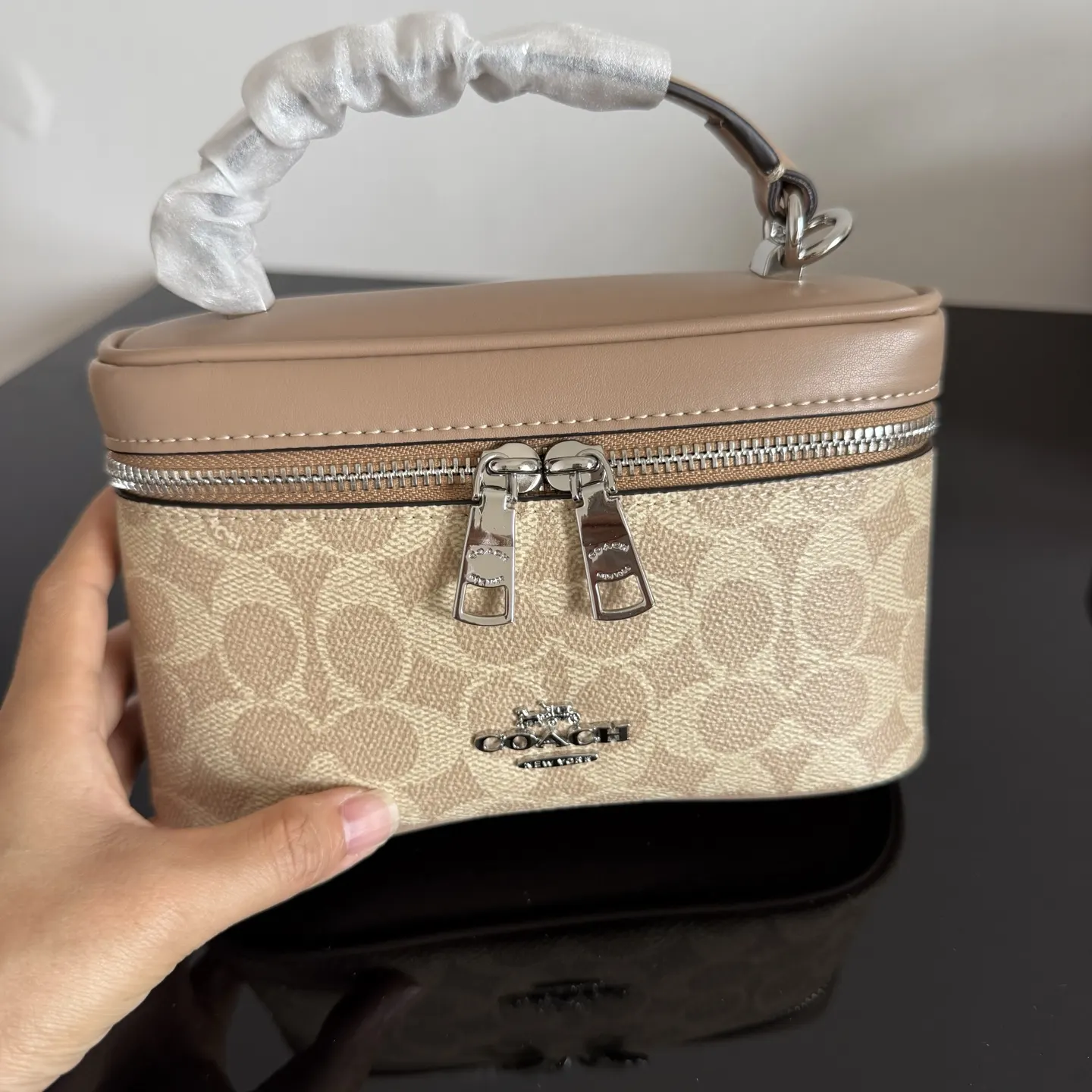 Coach 皮革 Originals 包 的材质选 化妆包 便携收纳款