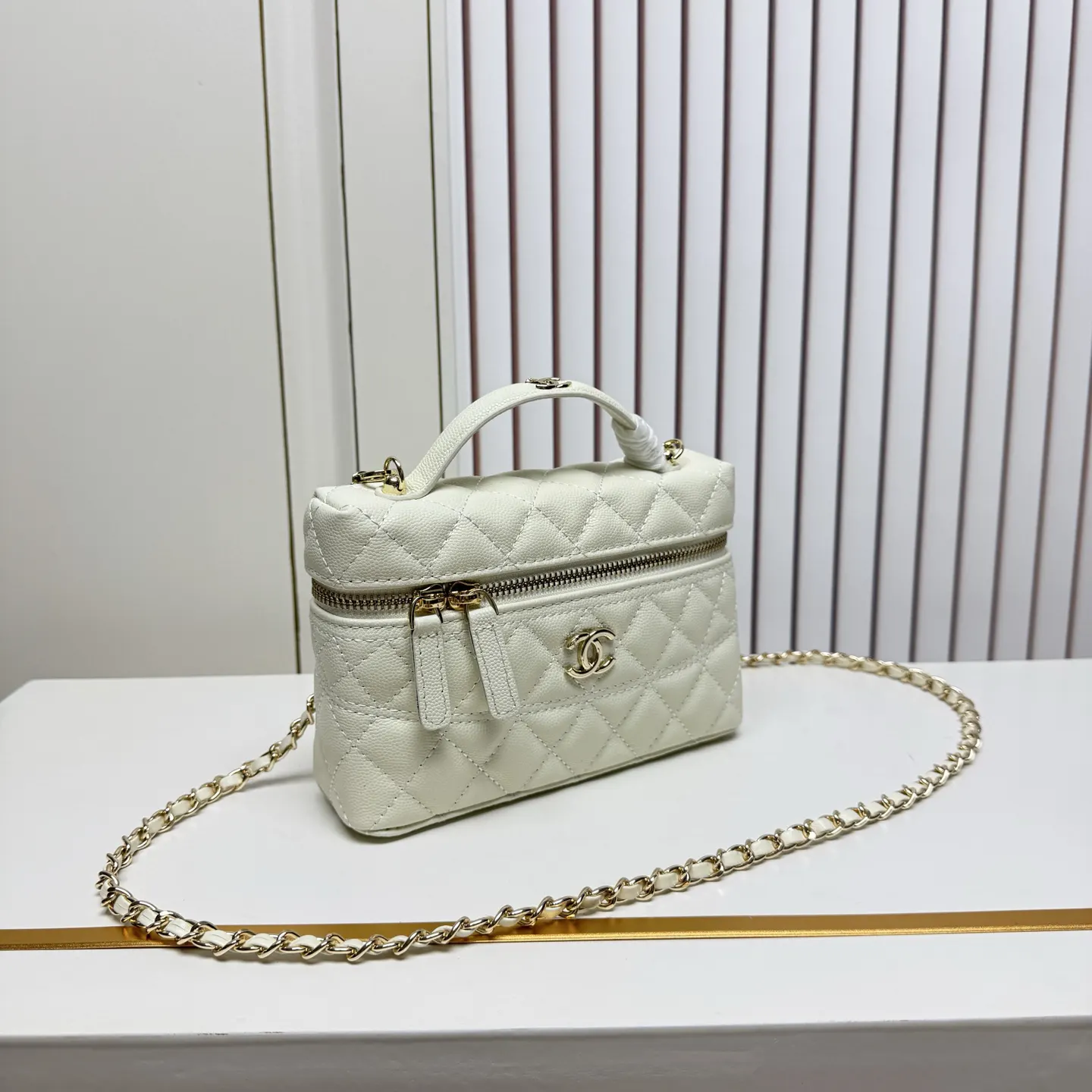 Gold Chain Bag Leather