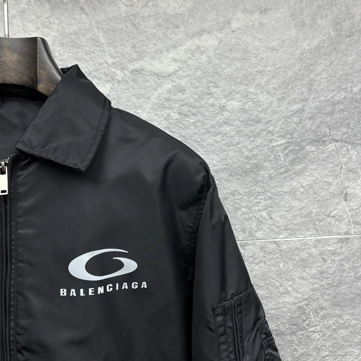 Balenciaga 黑色 純棉 Logo 外套