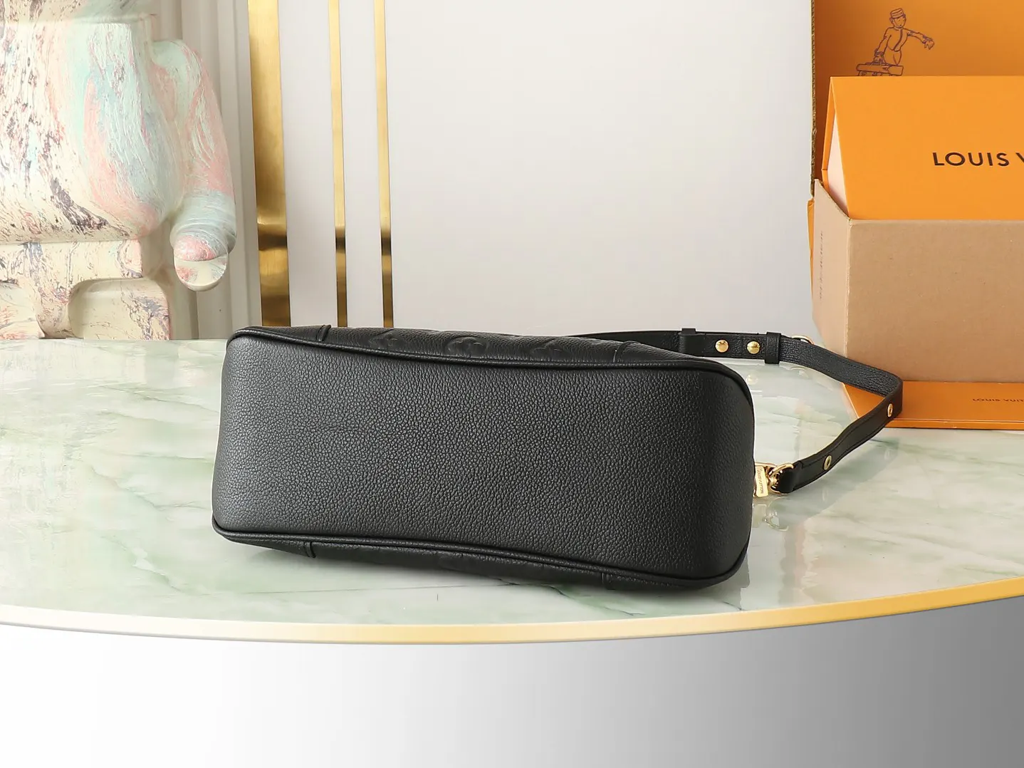 LV Boulogne Black Gold Color Scheme Chain Bag Shoulder Crossbody | ORBUYBAG High-End Fashion Boutique