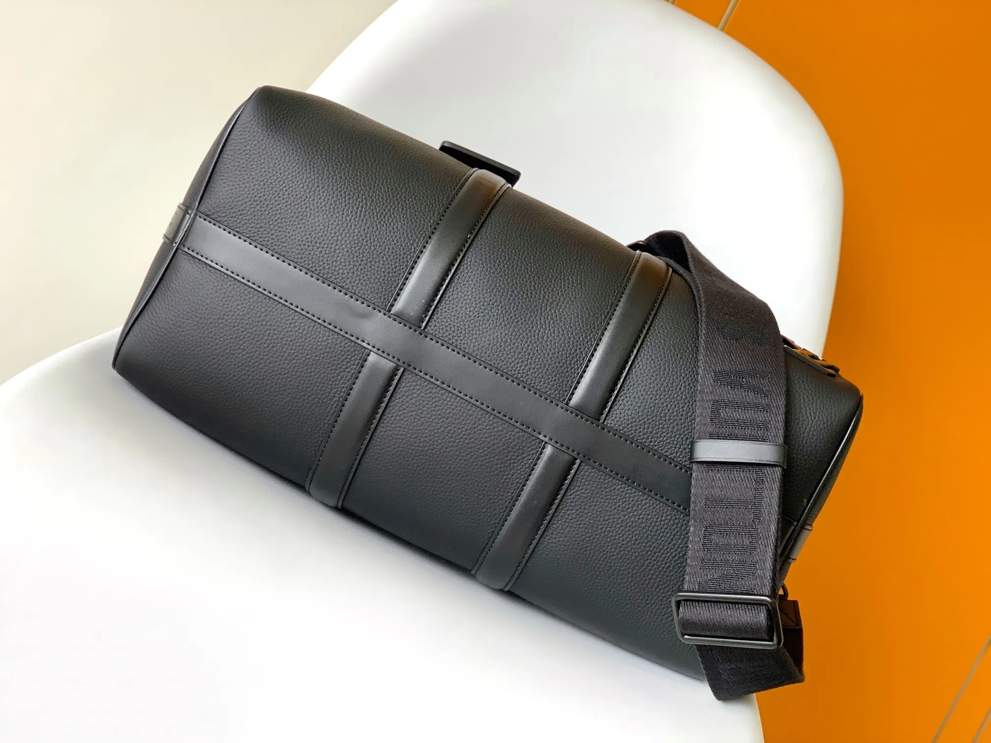 Keepall 黑色 提花 旅行包 大容量旅行款