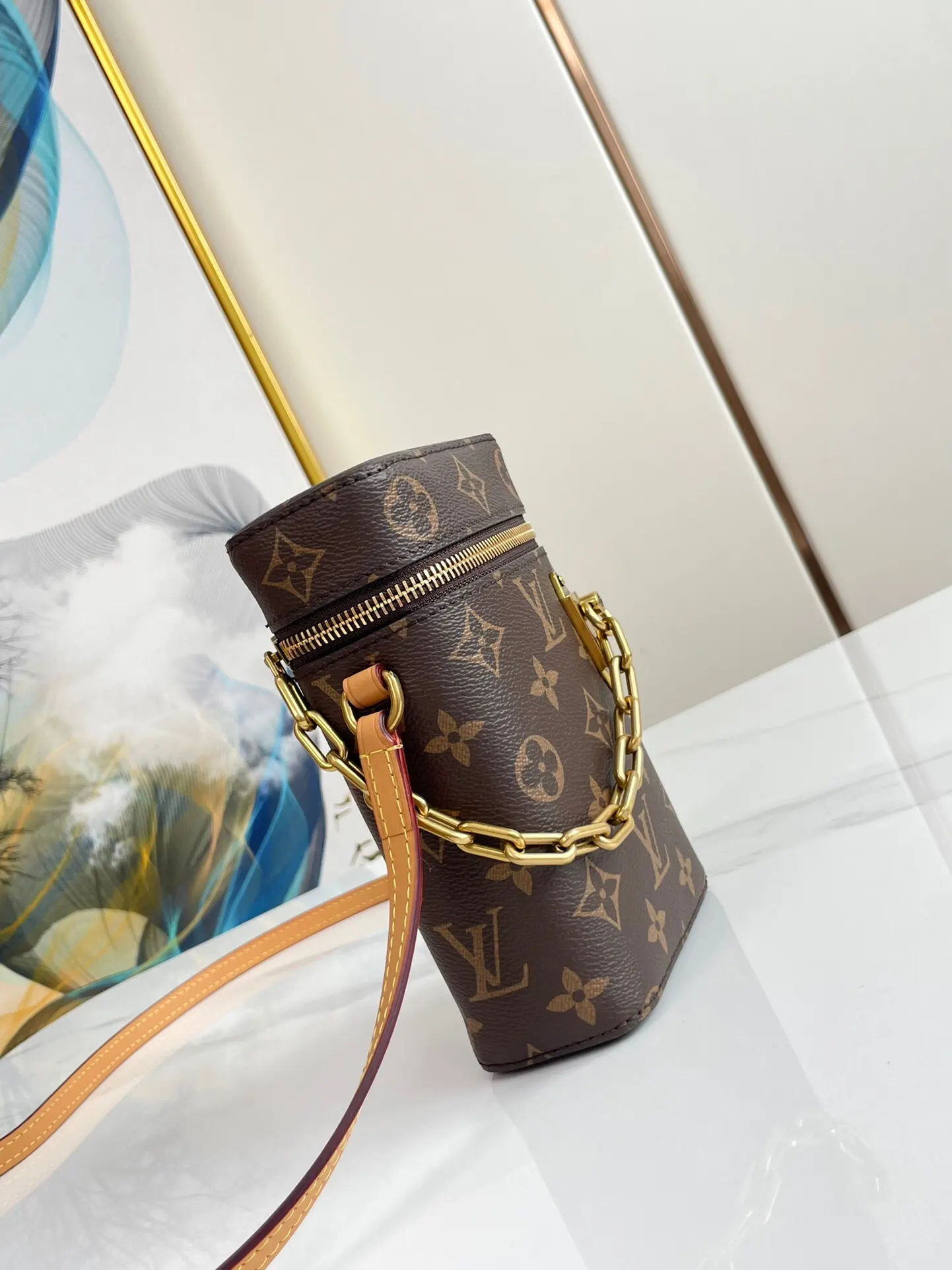 LV 老花小水桶包 金链斜挎款(數字12) LV 老花小水桶包 金链斜挎款(數字12)