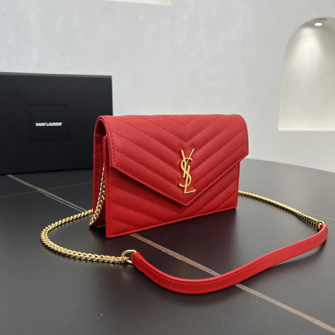 Gold Chain Bag Leather