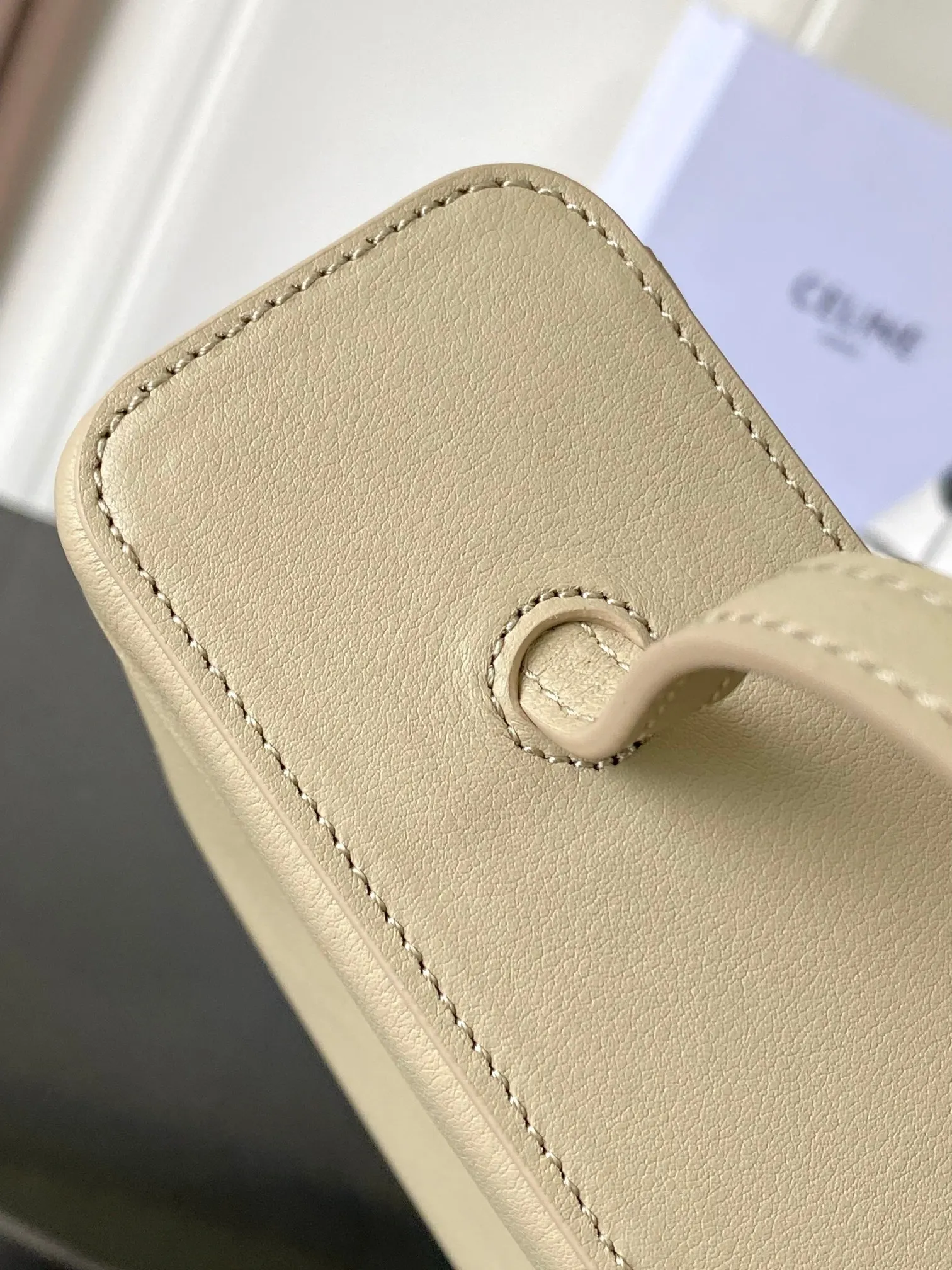 Blue Beige Cosmetic Pouch