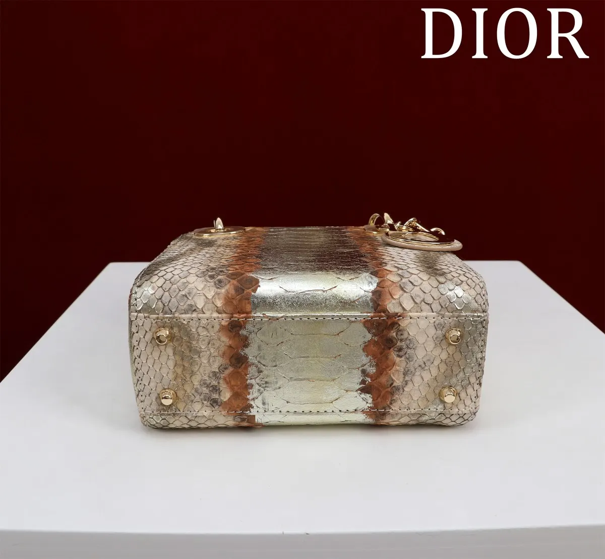 Dior Lady Dior 迷你 金色 手提包