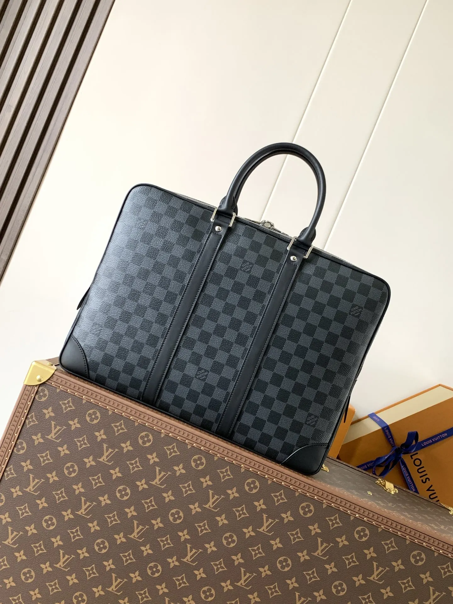 LV 帆布 公文包 商务通勤款