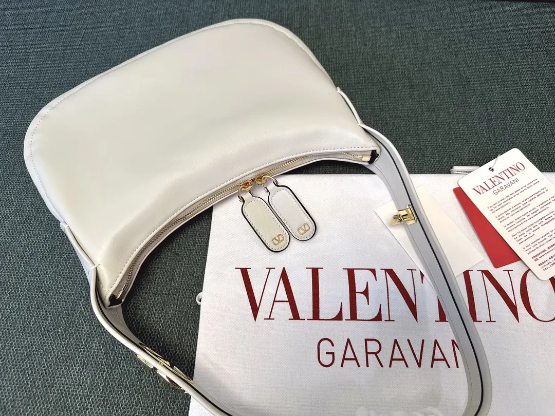 Valentino Hobo 拼色 羊皮 腋下包 复古腋下背款