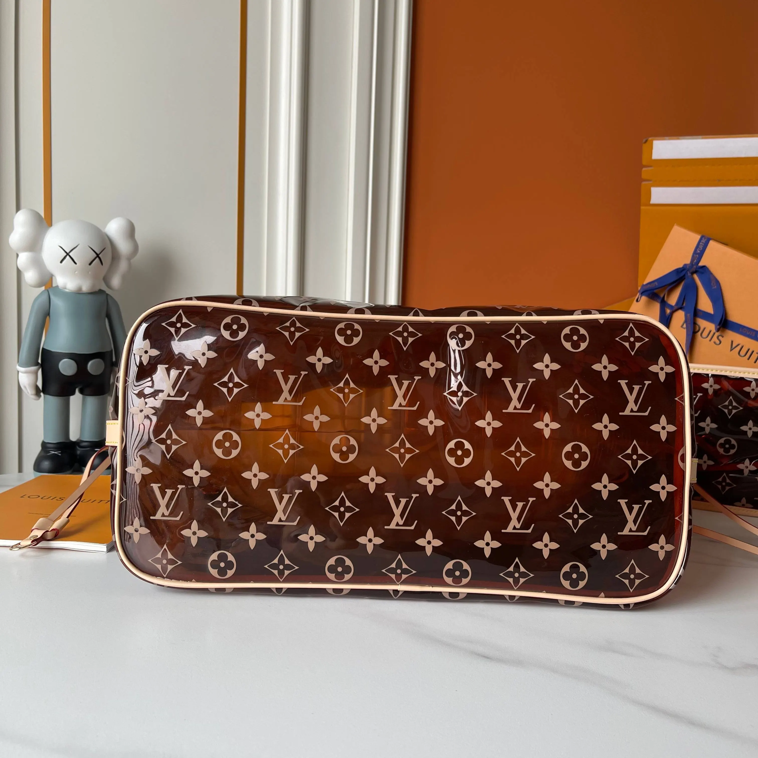Neverfull 棕色 蓝色 牛皮 托特包 大容量托特款