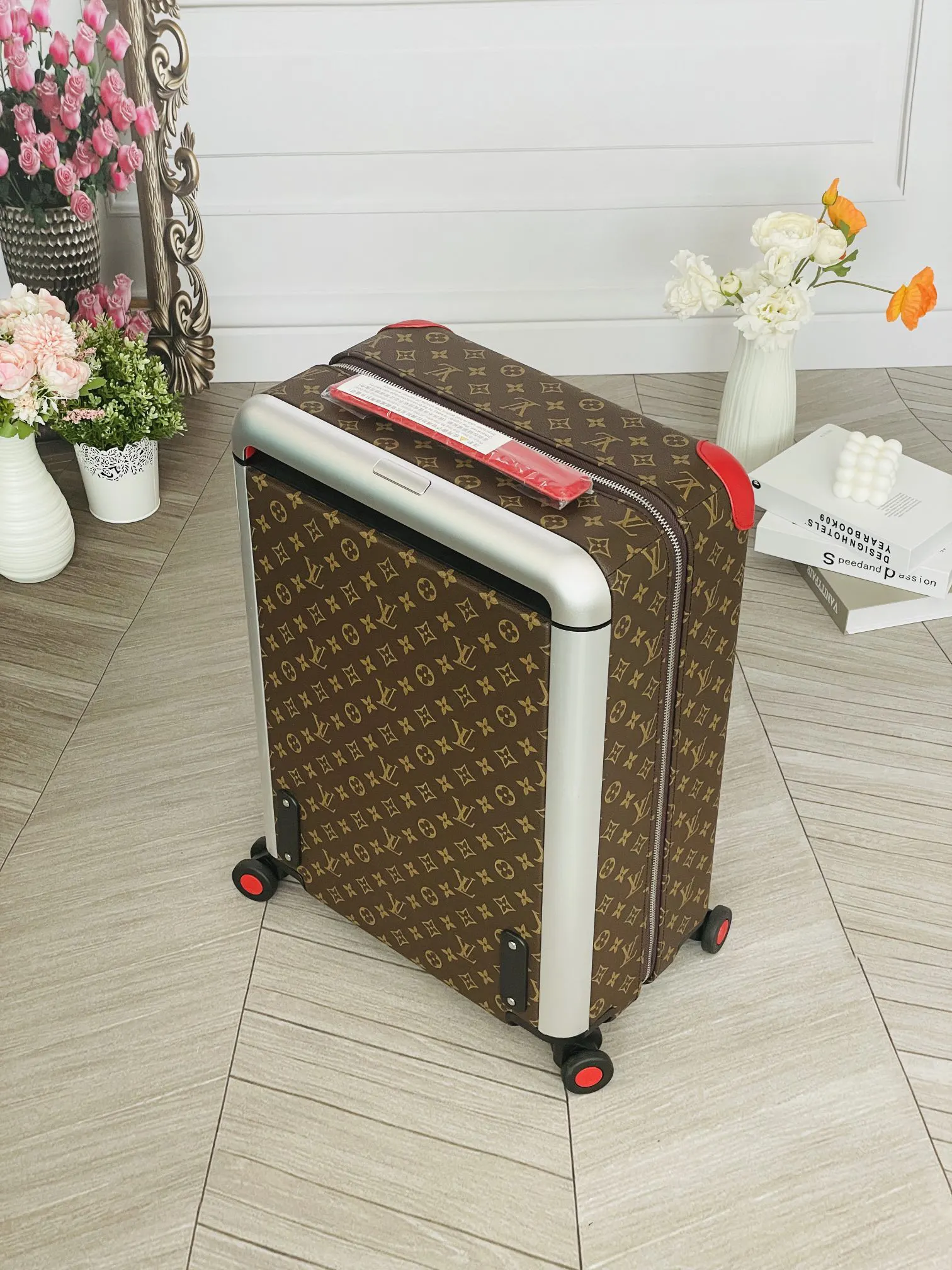 LV 老花 帆布 行李箱 旅行拉杆款 輕便出行款