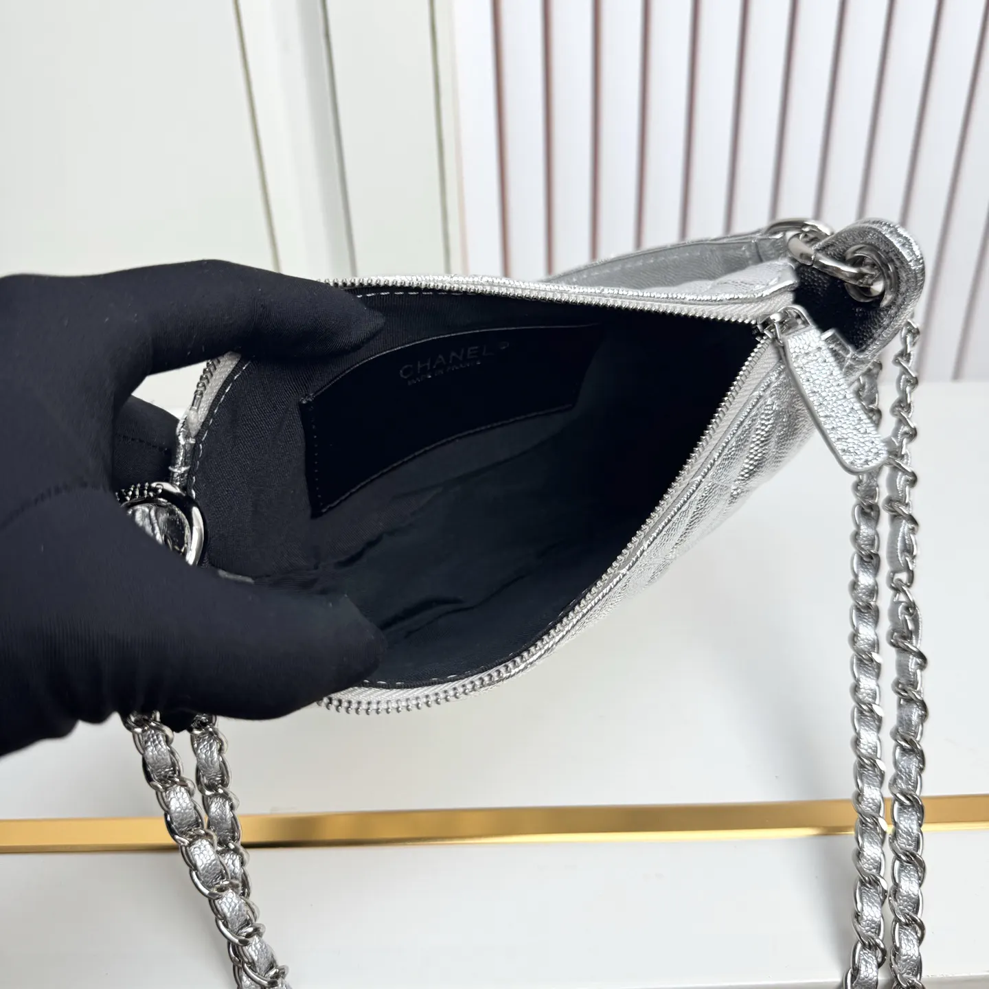Silver Crossbody Bag Lightweight Versatile