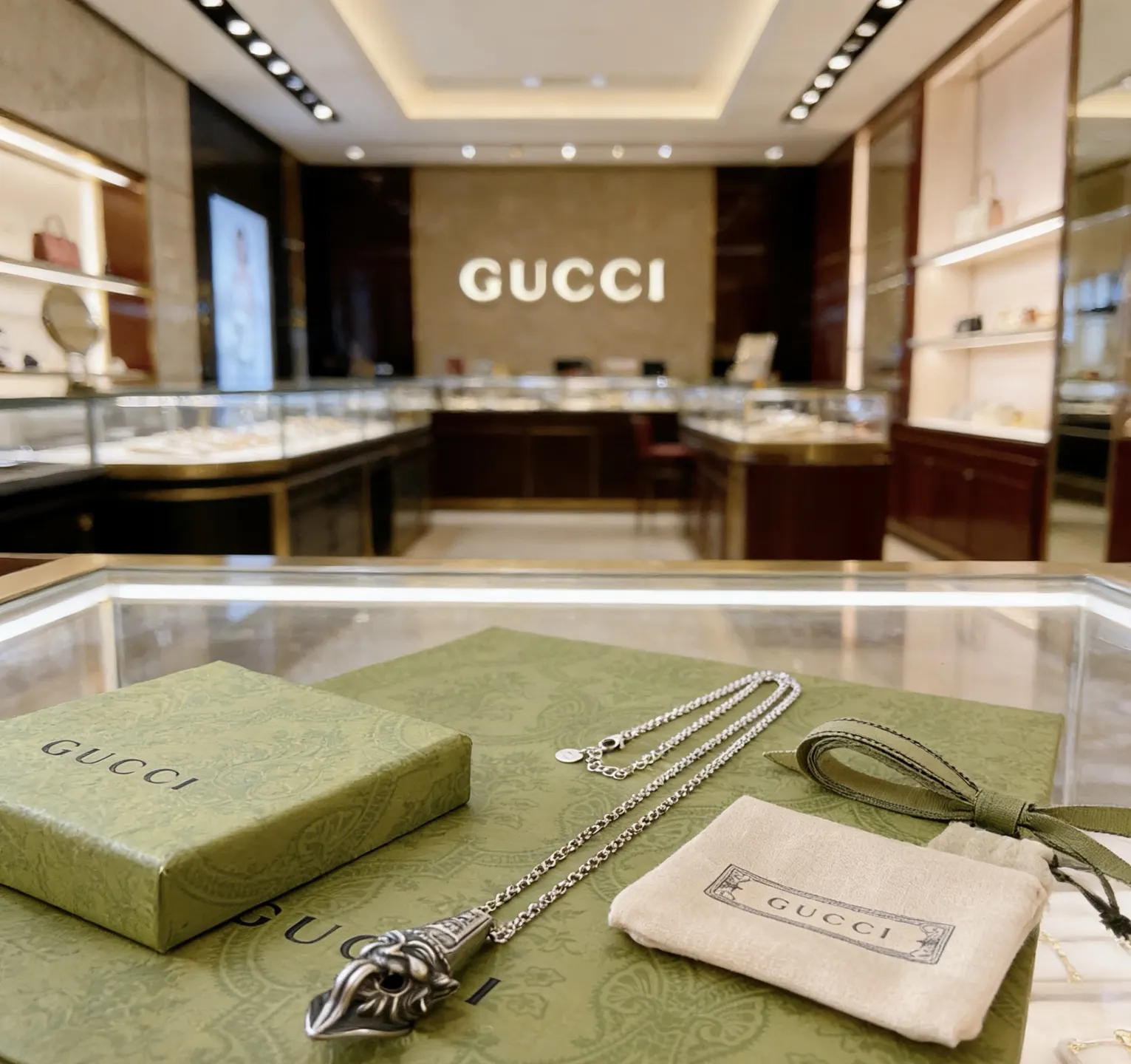Gucci 链条包 单肩斜挎
