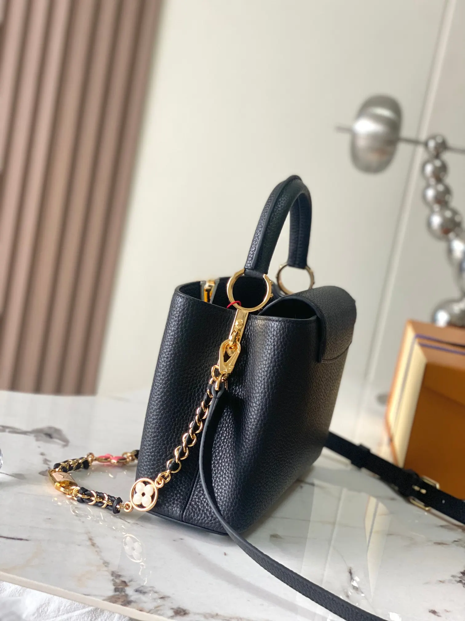 Black White Chain Bag