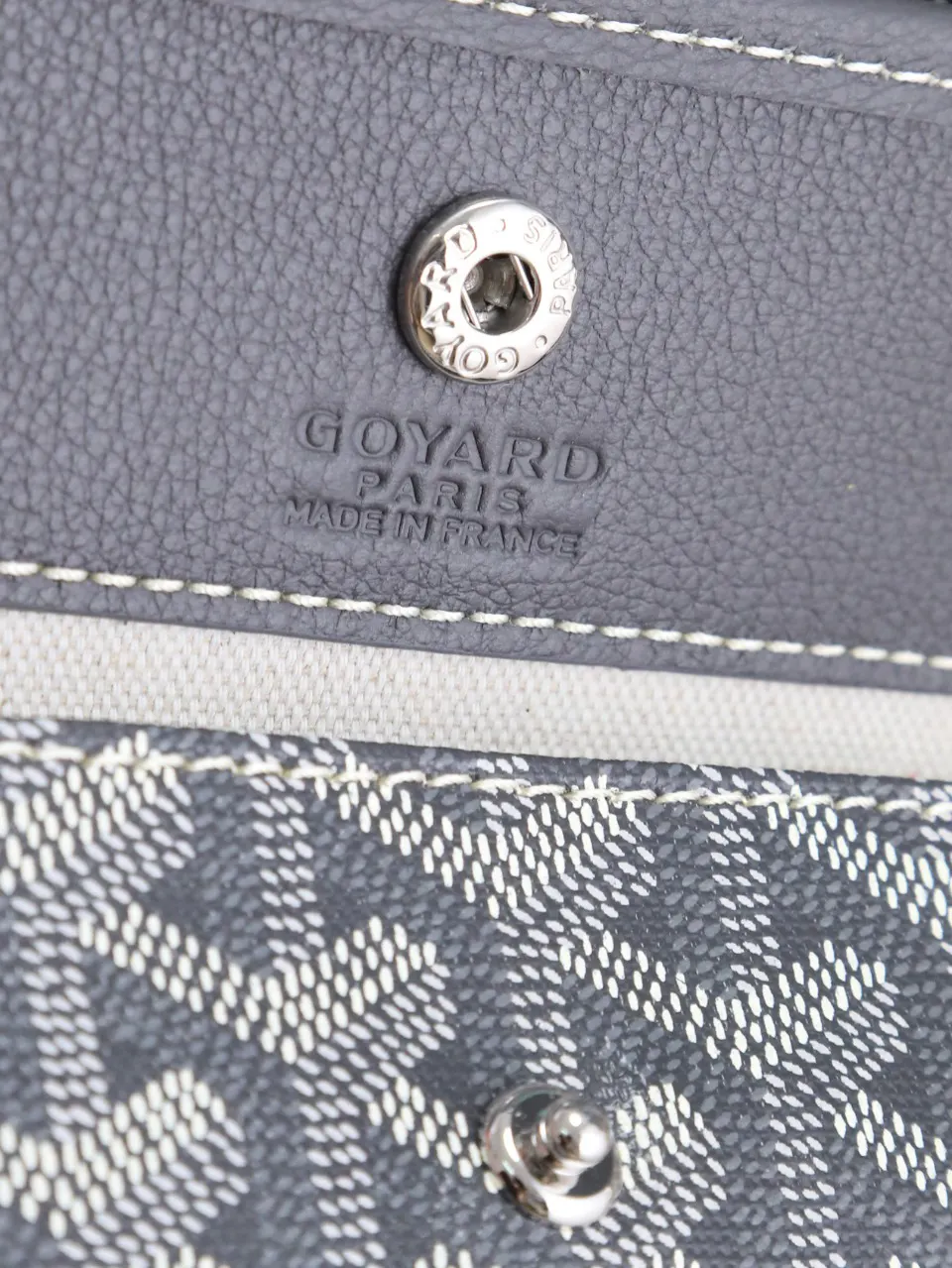Goyard 灰色 小牛皮 手提包 通勤手提款