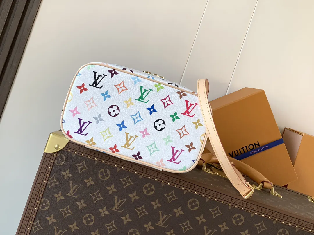 LV 白色彩色老花手袋 小号款｜ORBUYBAG 岚奢包高端时尚精品