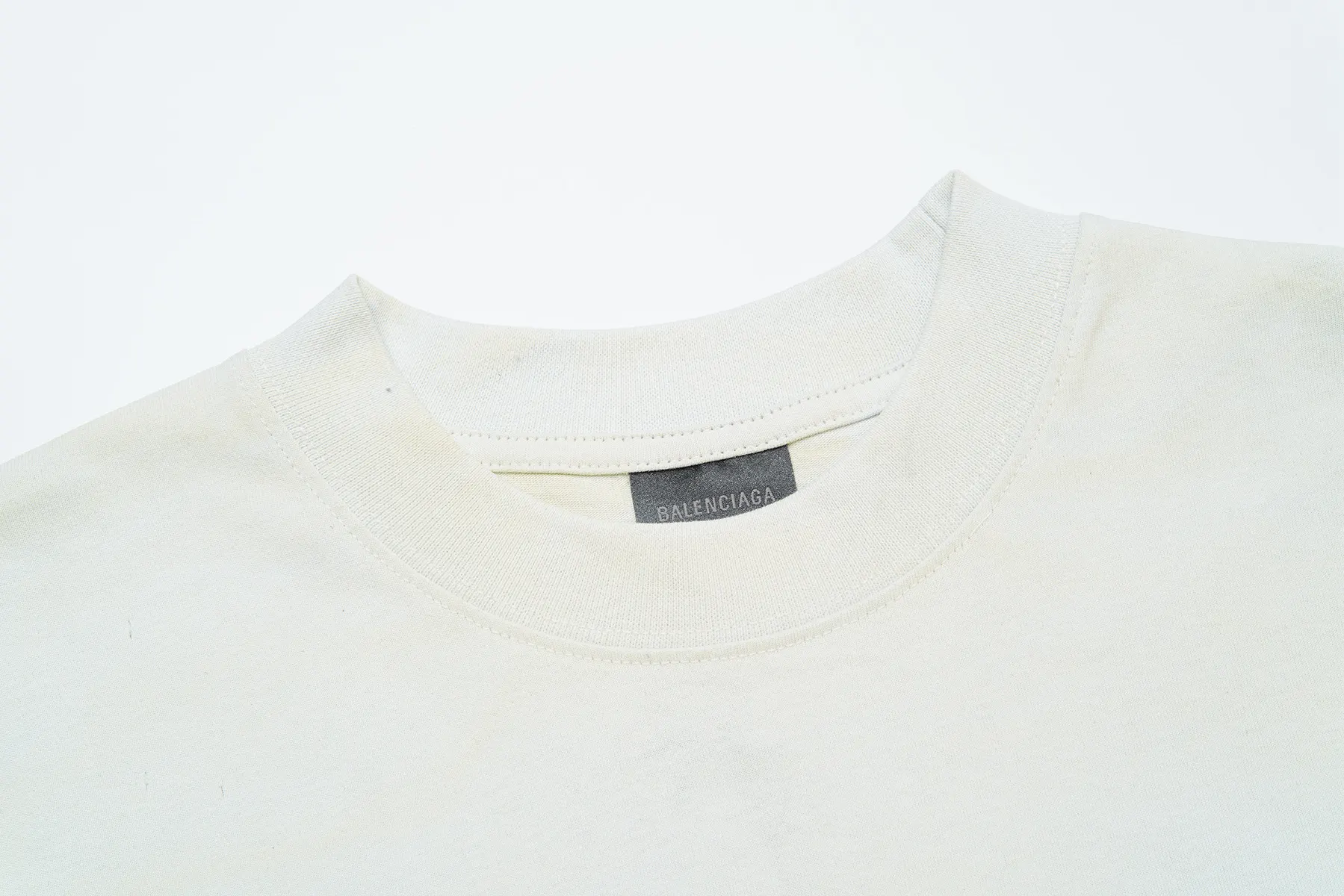 Balenciaga Beige Short Sleeve T-Shirt Street