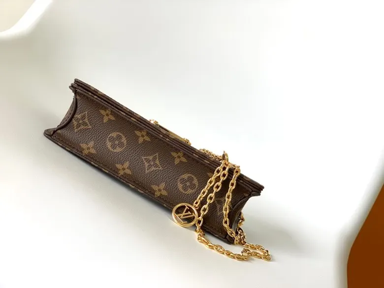 LV 帆布 链条包 精致链条款