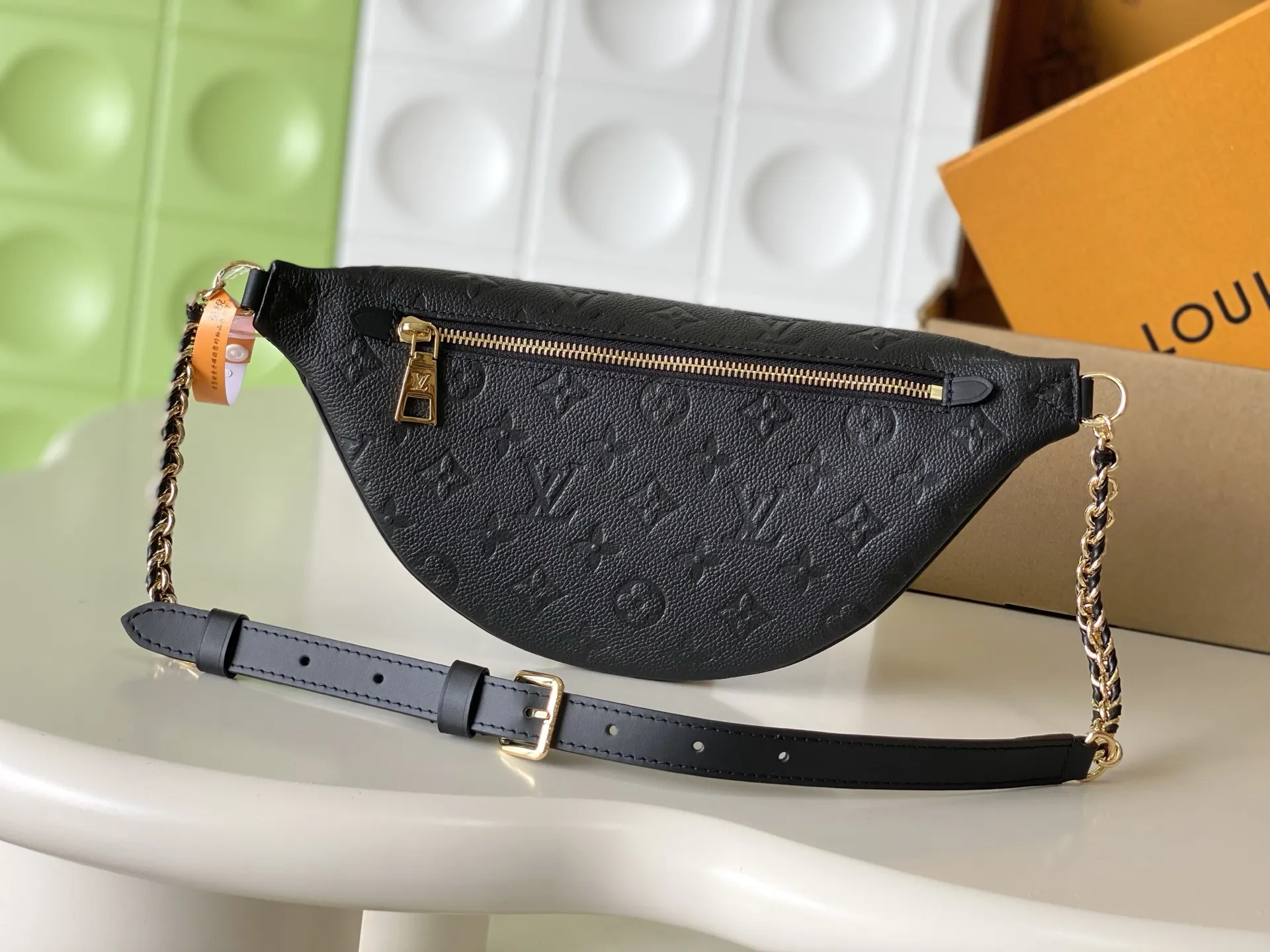 Gold Organizer Pouch Travel Leather