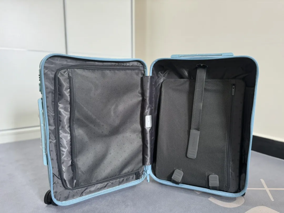 Black White Suitcase Travel Lightweight