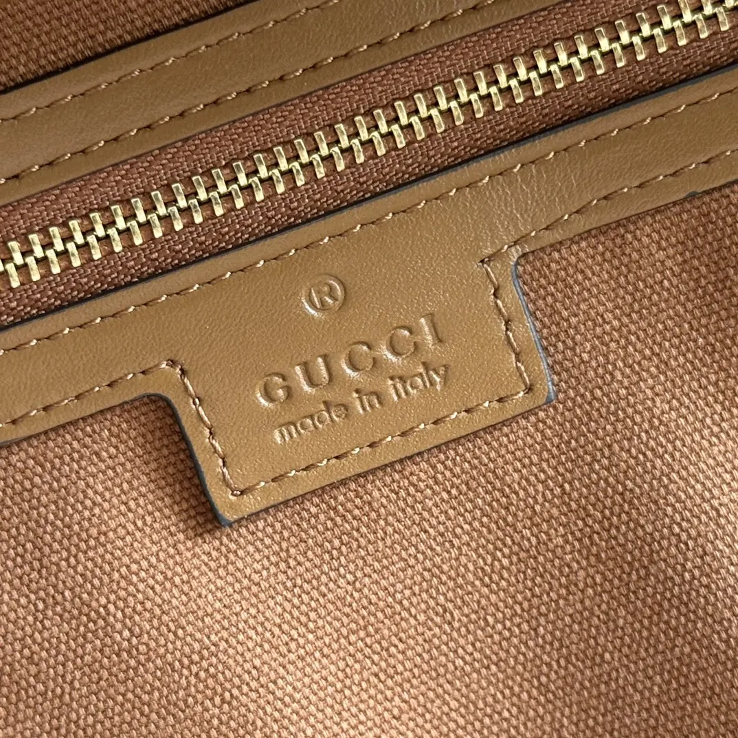 Gucci Brown Pink Tote Bag Image 9 Gucci Brown Pink Tote Bag Image 9