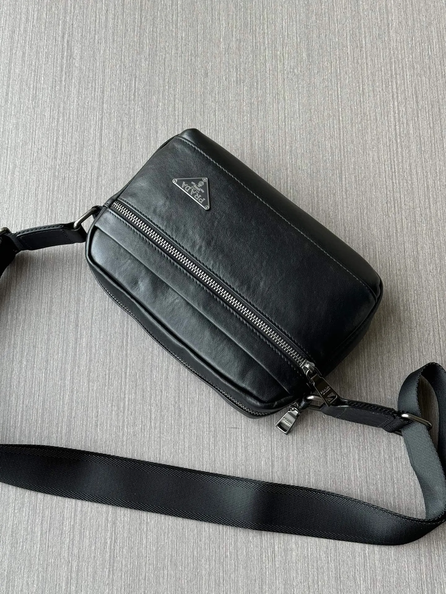 Prada Black Crossbody Bag Commuter Leather