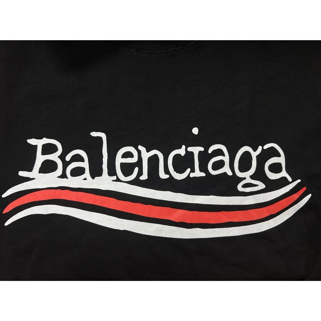 Balenciaga 黑色 純棉 Logo 短袖T恤(數字3) Balenciaga 黑色 純棉 Logo 短袖T恤(數字3)