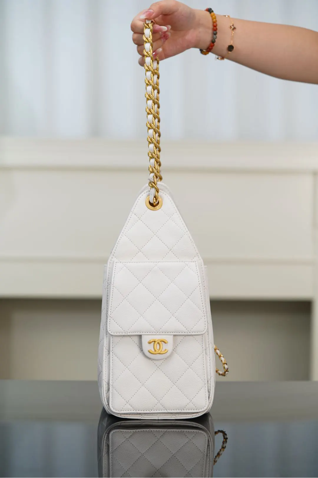 White Bucket Bag Casual