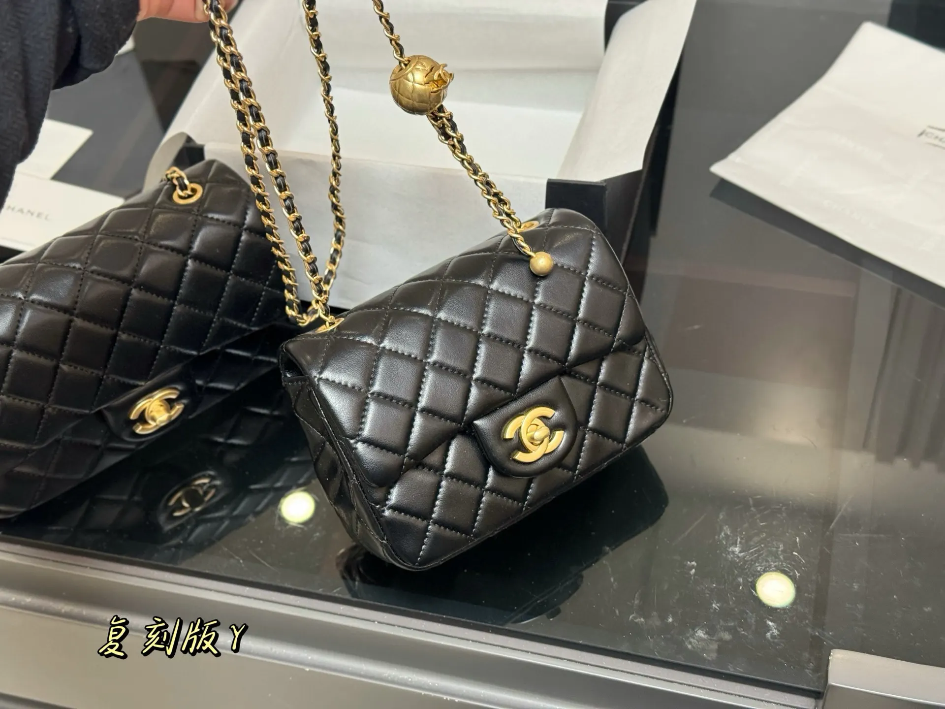 CHANEL 金球方胖 斜挎包 轻便斜挎款
