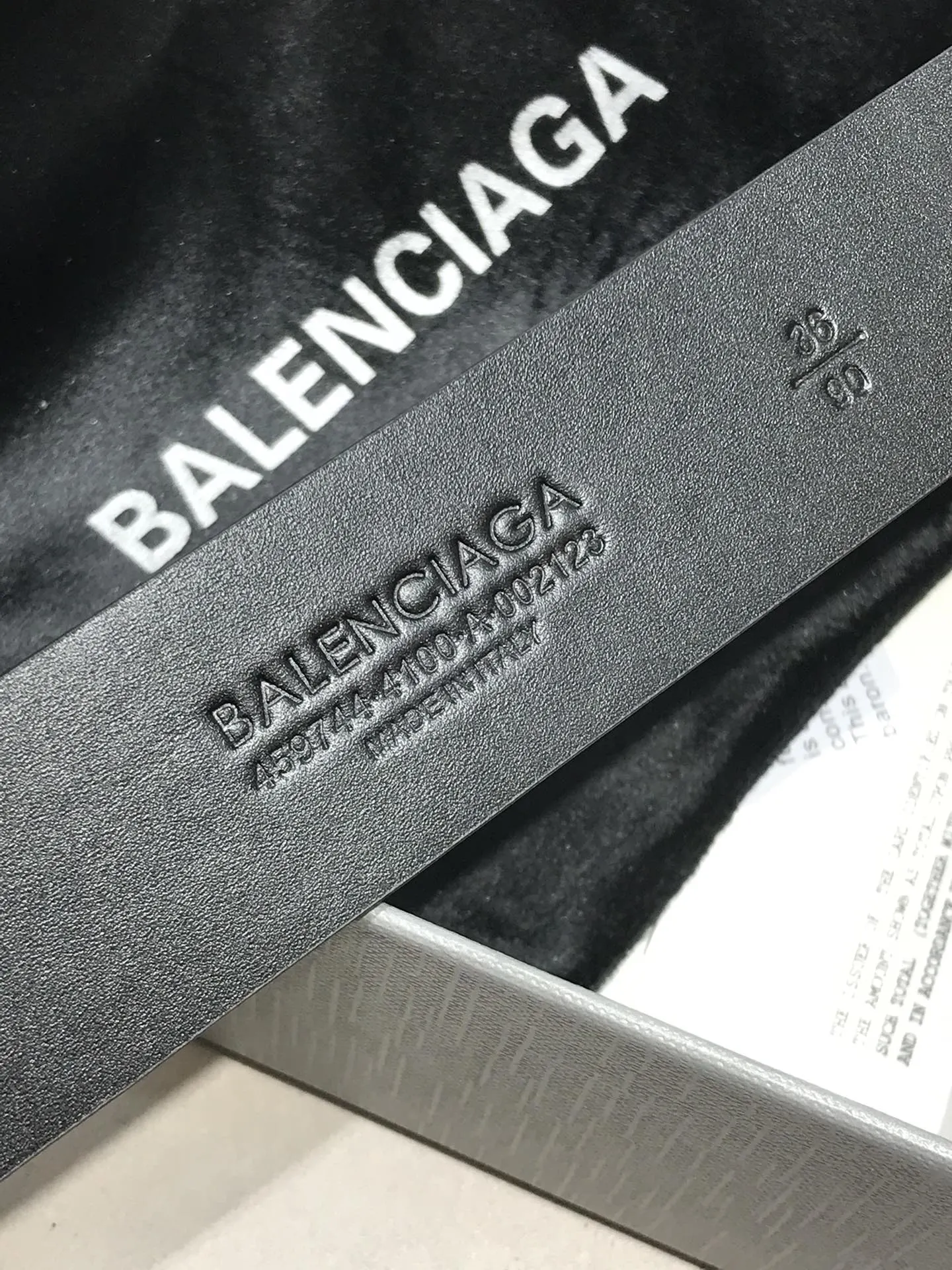 Balenciaga Black Belt