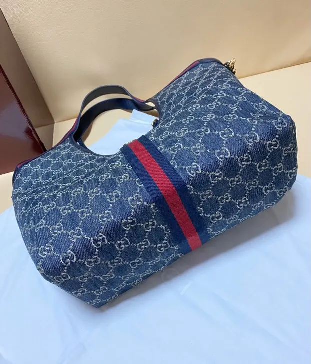 Gucci 帆布 Giglio托特包 ▫ 中号 ▫ 尺 大容量托特款