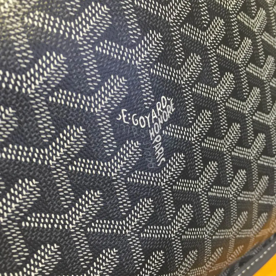 Goyard 戈雅 双面可用 充满法式优雅 订制Y字母涂鸦料 皮轻 旅行袋 大容量旅行款