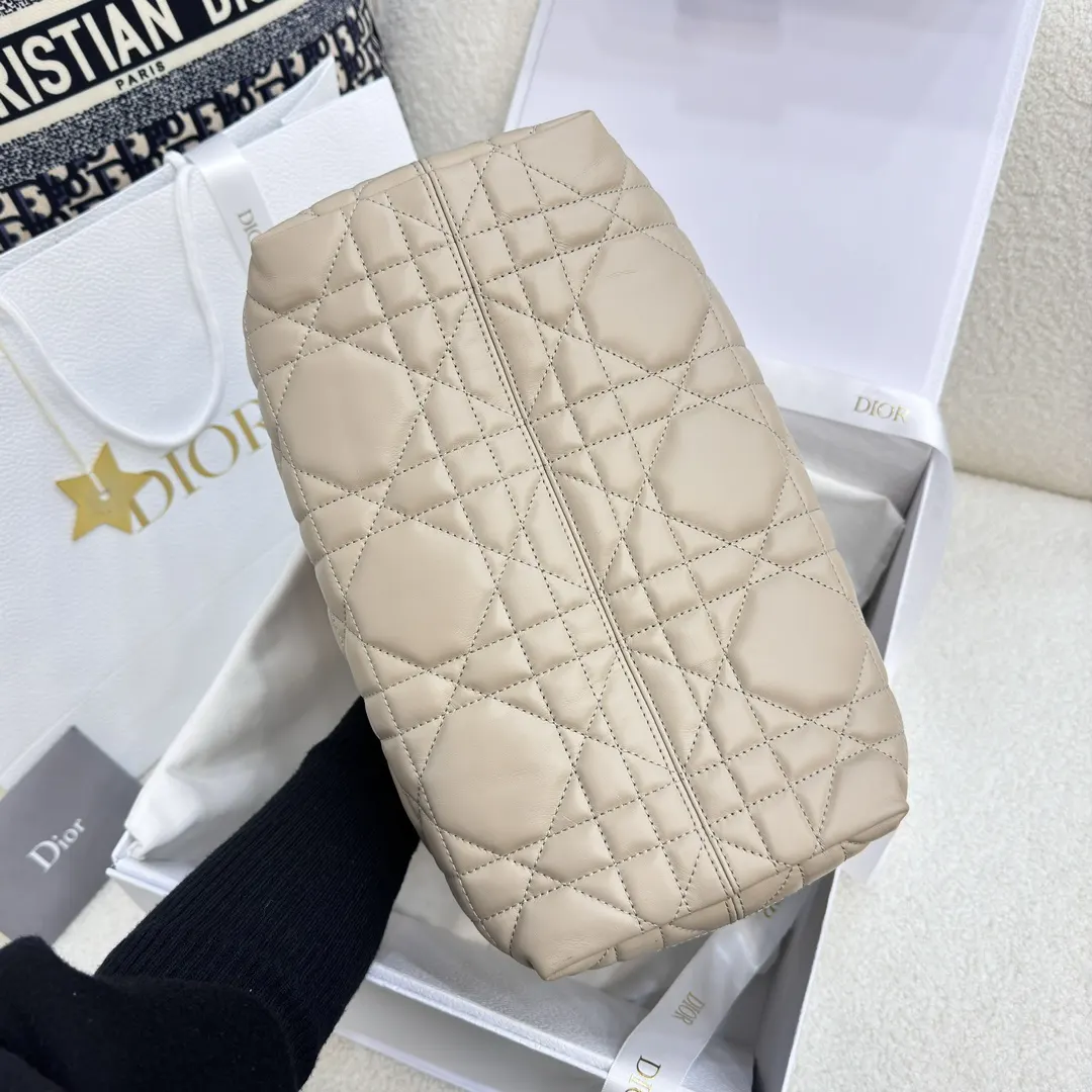 Beige Tote Bag Leather