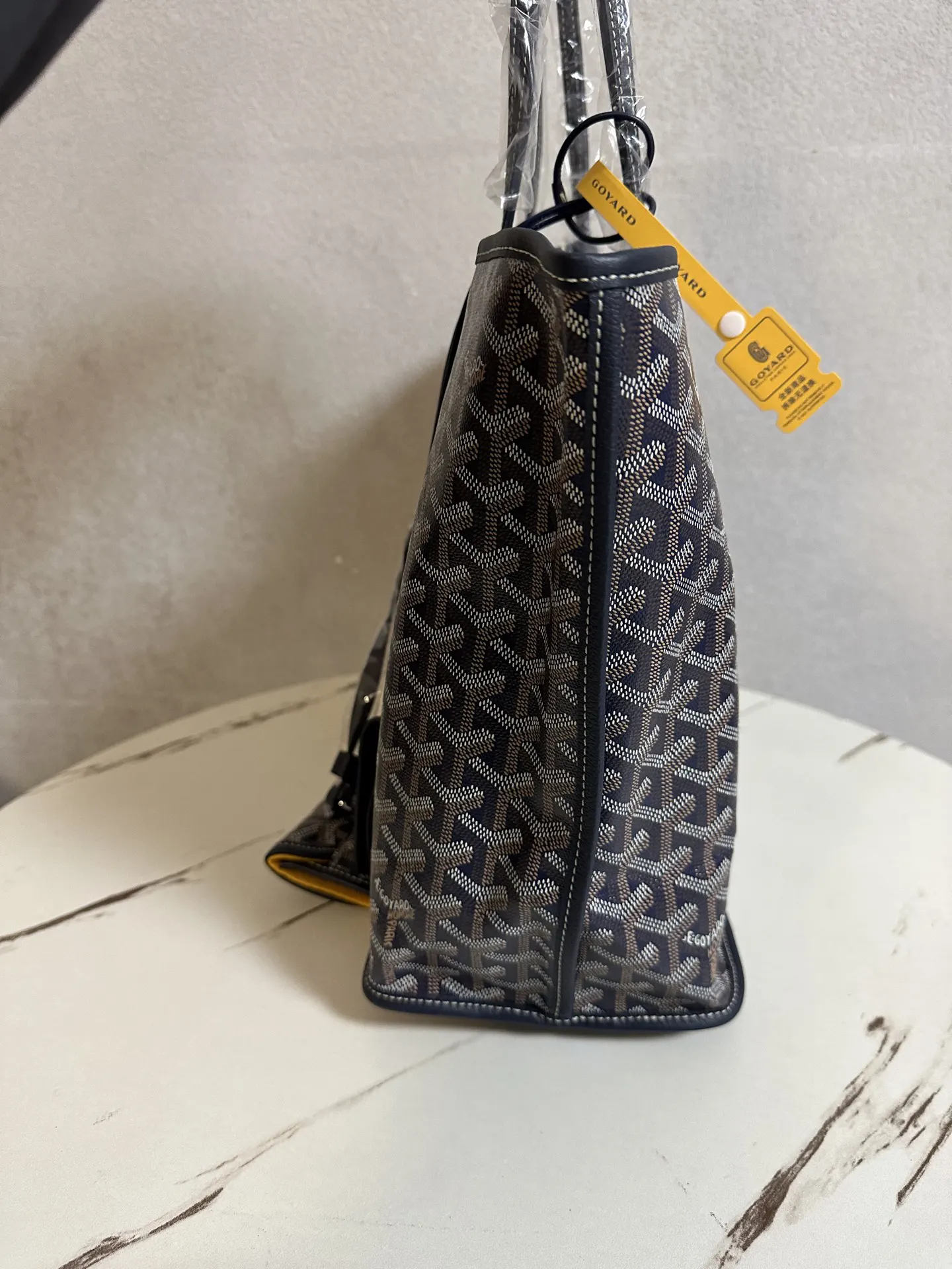 Goyard 藍色 深藍 小牛皮 托特包 大容量托特款