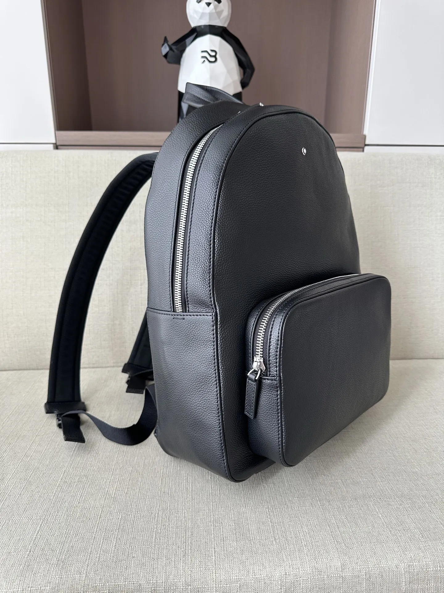 牛皮 批 MONTBLANC万宝龙 双肩包 实用双肩款