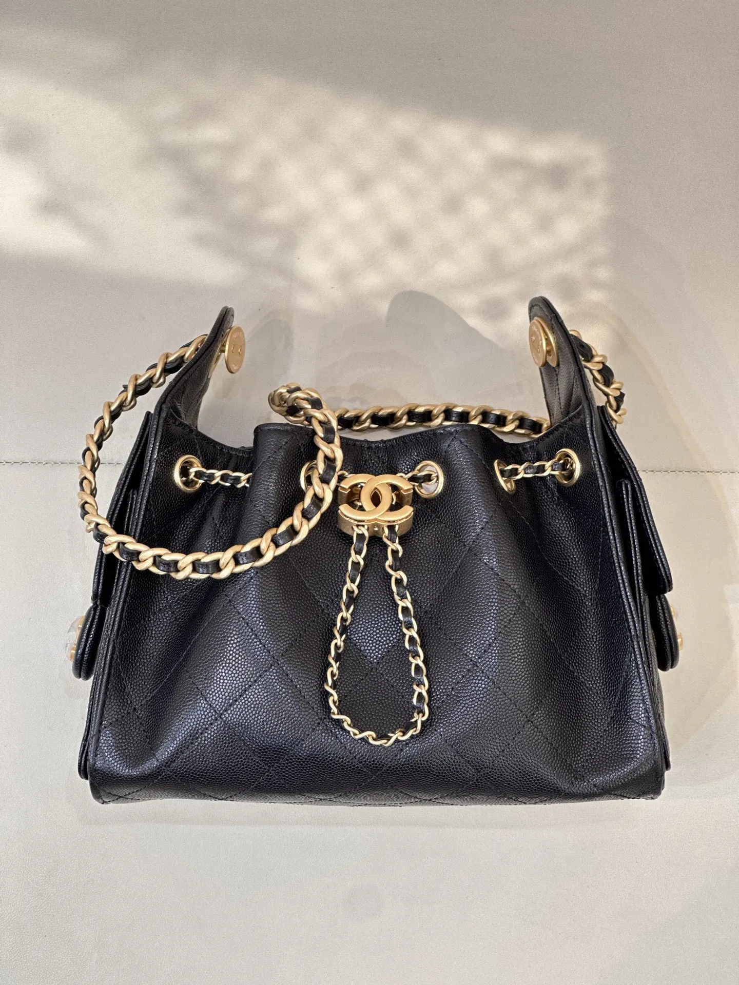 Black Hobo Shoulder Bag Vintage