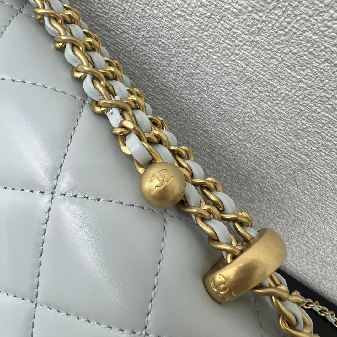 Chanel 小牛皮22 Bag鏈條包 單肩斜挎