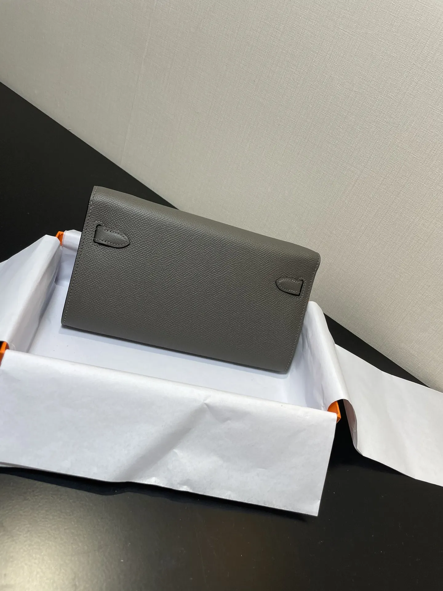 Hermès Kelly 锡器灰 Epsom掌纹牛皮 斜挎包