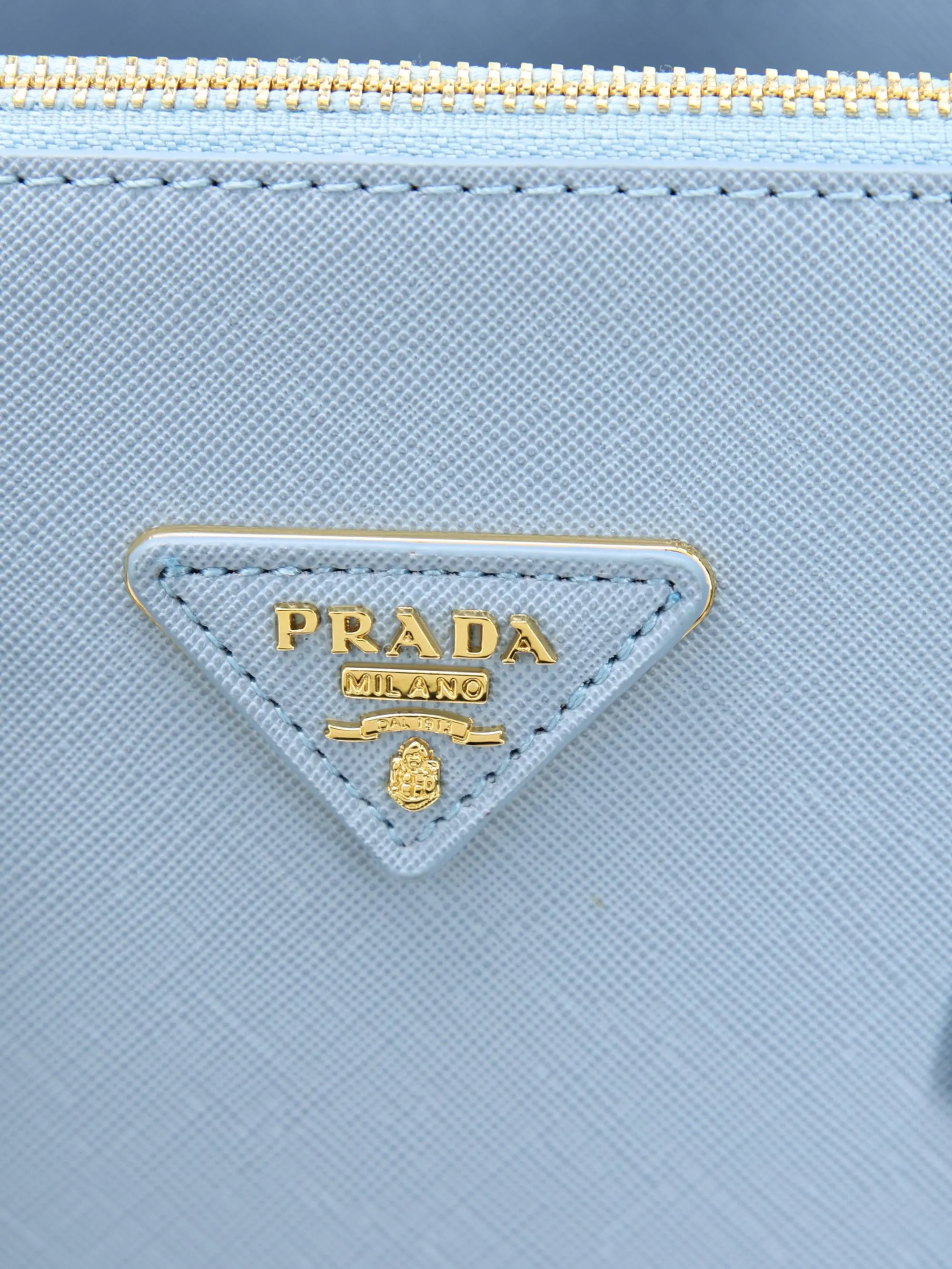 Prada Saffiano 十字纹牛皮 三角标 杀手包 经典手提 手提包