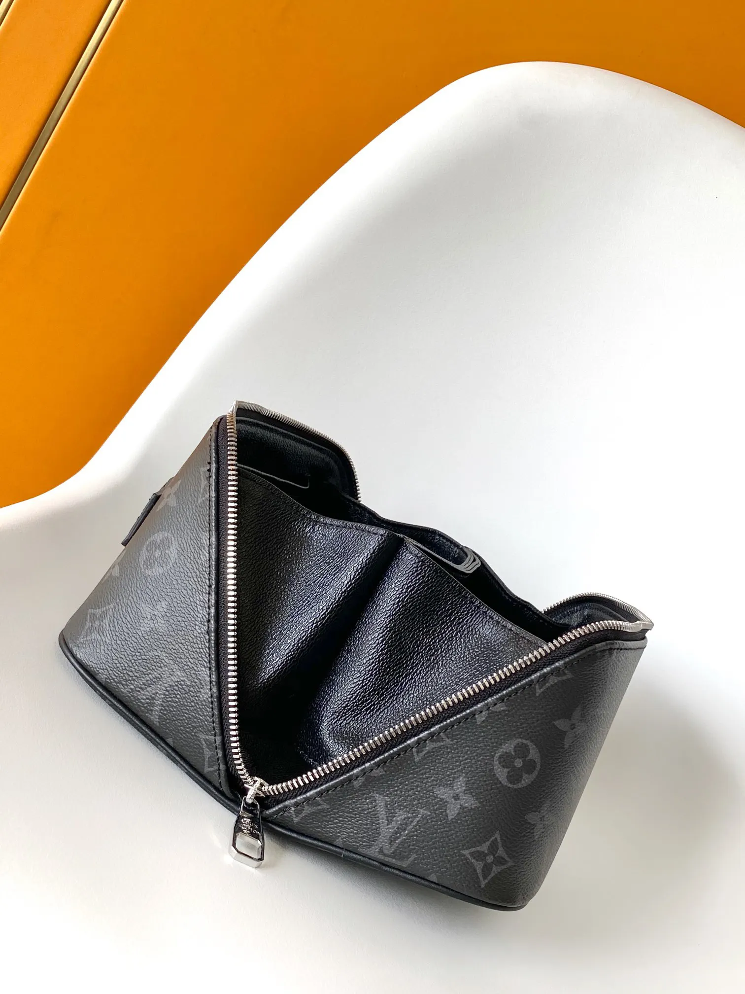 Monogram Organizer Pouch Travel Canvas