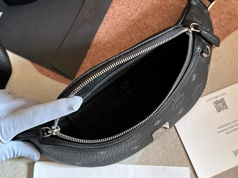 牛皮 耐用 可调节的标志织物肩带 可系于腰间或斜挎 两个安 腰包 休闲腰包款