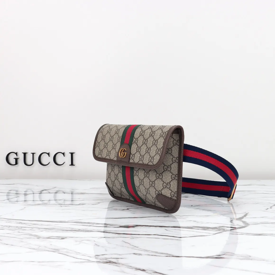 Gucci 款号 杏啡 尺寸 宽 腰包 休閒腰包款