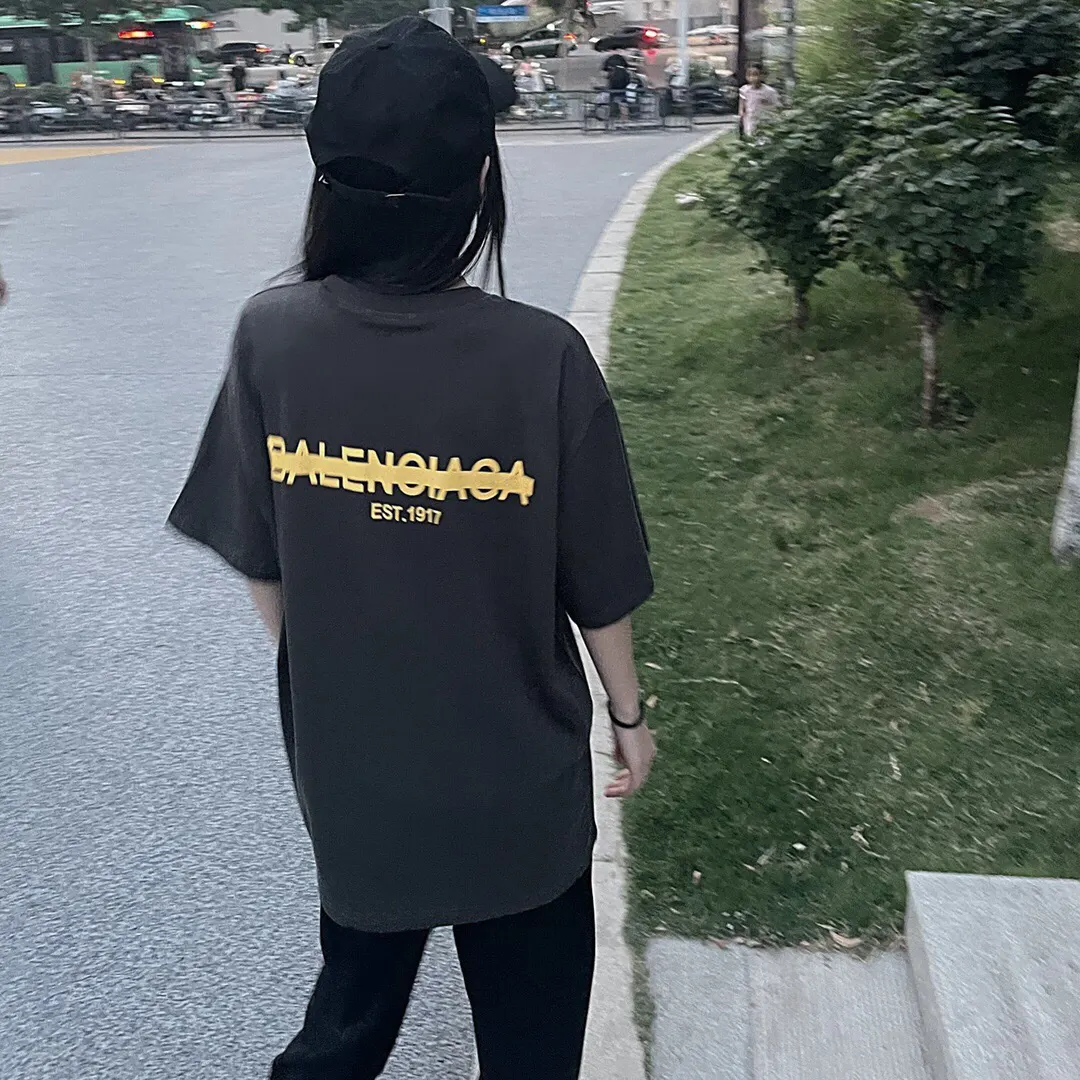 Balenciaga Logo 字母 短袖T恤 街头休闲款