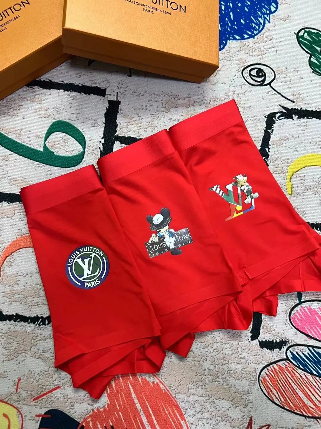 LV Red Shorts Image 3 LV Red Shorts Image 3