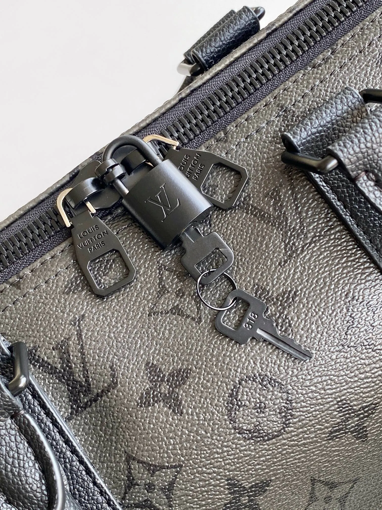 Keepall 灰色 牛皮 旅行包 大容量旅行款