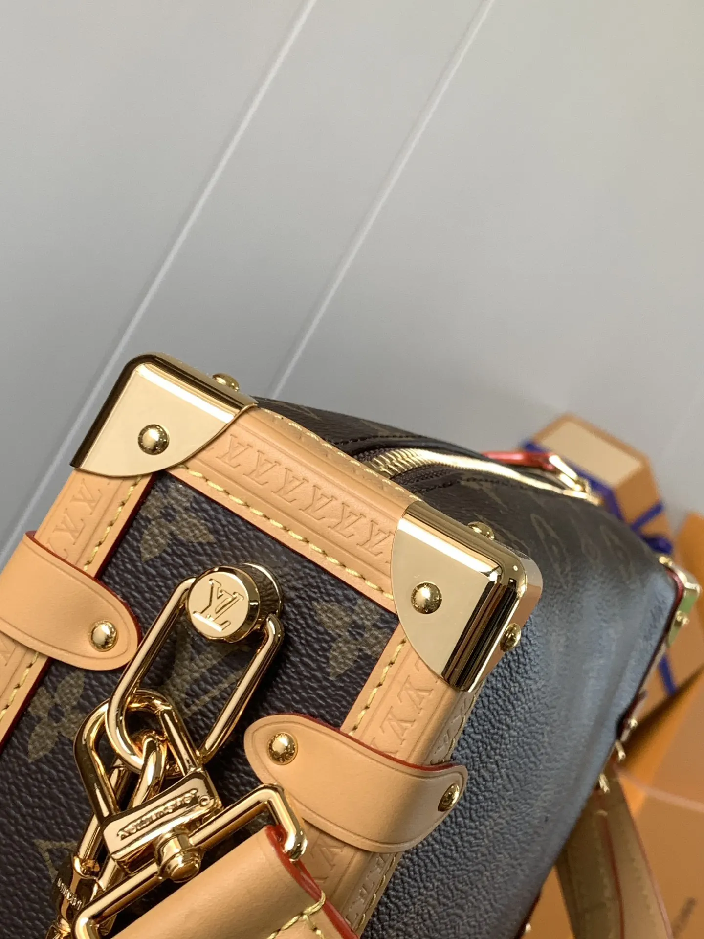 LV 牛皮 谷爱凌 co Side Trun 旅行袋 大容量旅行款