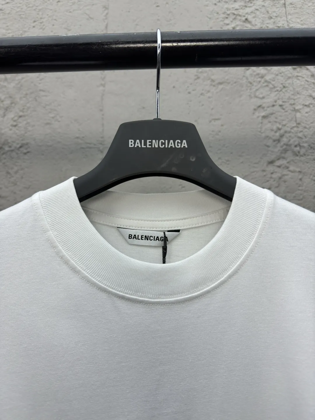 Balenciaga 卡通寶寶印花圓領短袖T恤 白色