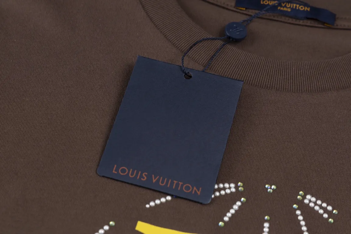 Louis Vuitton 棕色 纯棉 短袖T恤